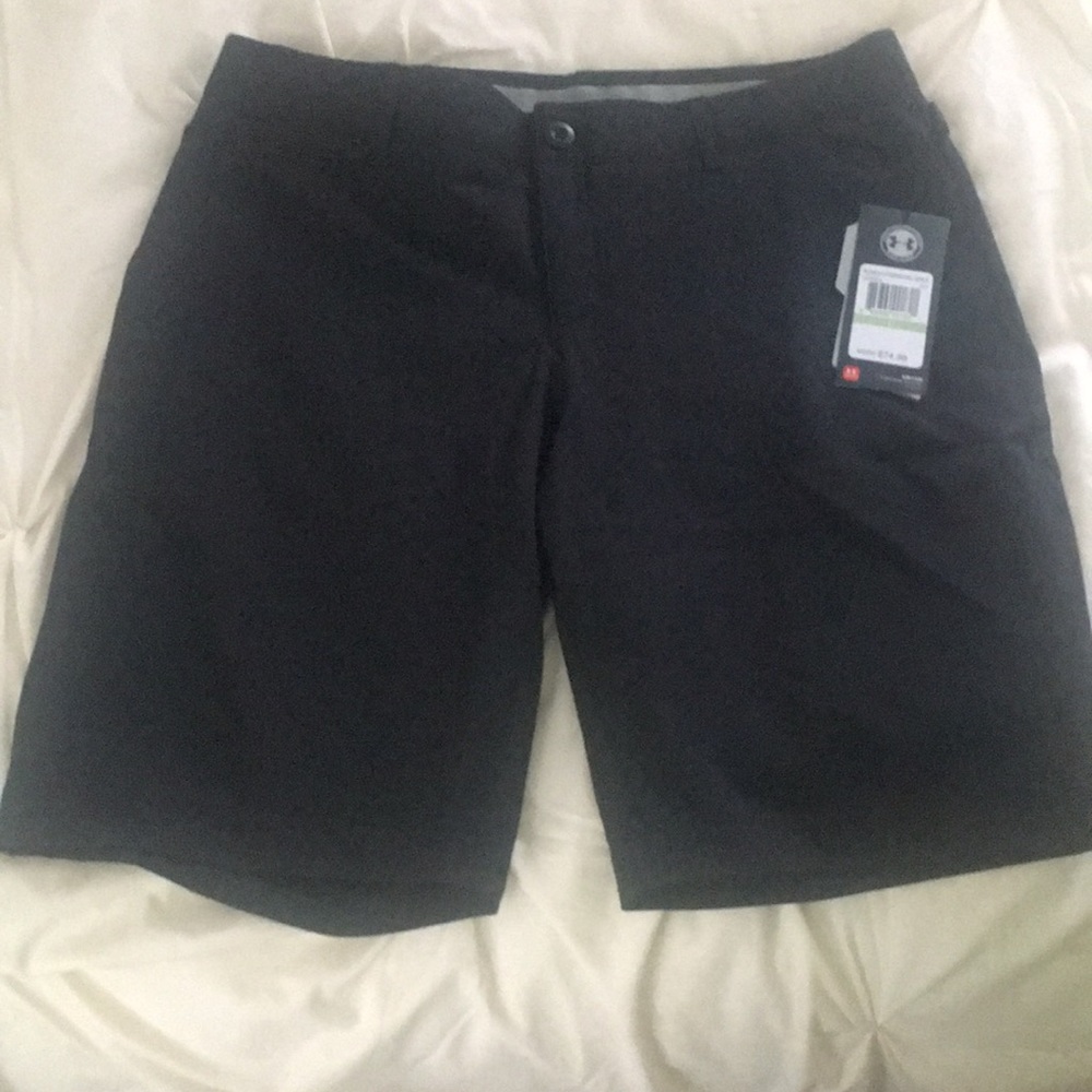 Navy Under Armour Dress Shorts